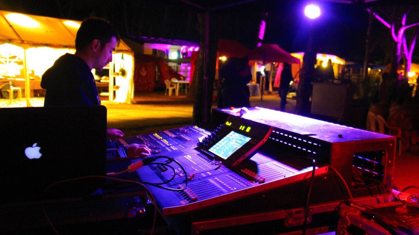 Régie de nuit au Handpan Festival